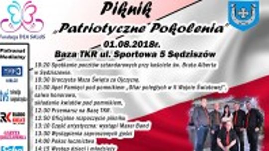 1 sierpnia w Sędziszowie odbędzie się Piknik „Historyczne Pokolenia”