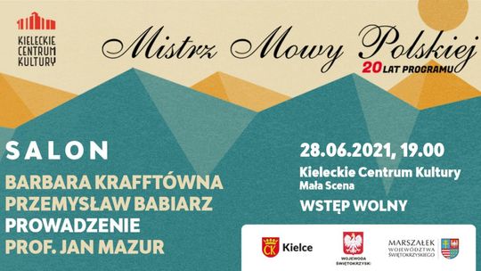 Barbara Krafftówna będzie gościem Salonu Mistrza Mowy Polskiej