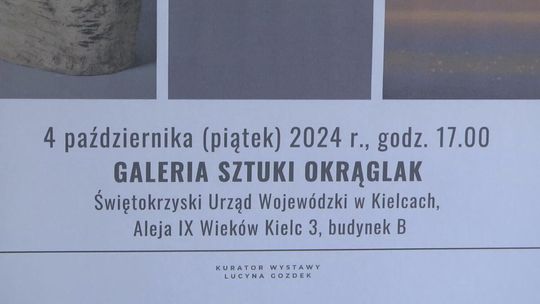 Ceramik i malarz na wystawie w "Okrąglaku"