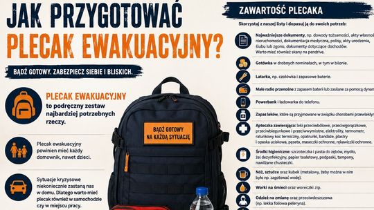Co powinno znajdować się w plecaku ewakuacyjnym?
