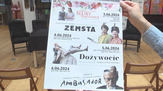 Czerwiec w Kieleckim Cetrum Kultury to występy znakomitych aktorów Teatru Klasyki Polskiej