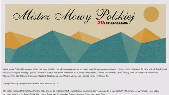 Czy znasz Mistrza Mowy Polskiej? Zgłoś swojego kandydata