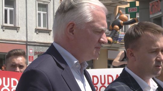 Jarosław Gowin namawia mieszkańców do głosowania na Andrzeja Dudę