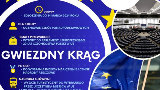 Już po raz XIX rusza Ogólnopolska Olimpiada Wiedzy o Unii Europejskiej „Gwiezdny Krąg”