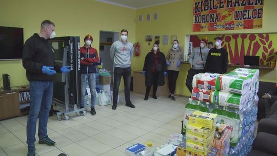 Kibice Korony w akcji pomocy dla szpitali