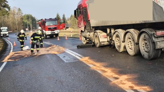 Kolizja na DK 42 – brak osób poszkodowanych