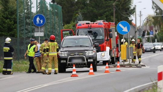 Kolizja z udziałem rowerzysty; samochodem kierowała minister zdrowia