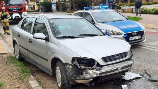 Kraksa trzech samochodów w Skarżysku