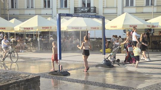 Kurtyny wodne i poidełka - czyli propozycja Wodociągów Kieleckich na utrzymujące się upały