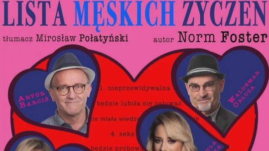 "Lista męskich życzeń" w Miejskim Centrum Kultury. Mamy bilety!