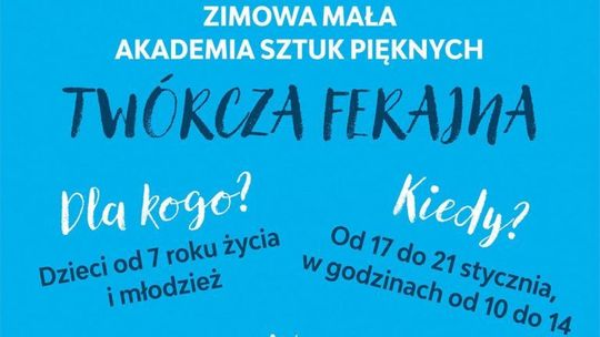 Mali nakręcą etiudę, duzi zagrają w teatrze - ferie w KCK