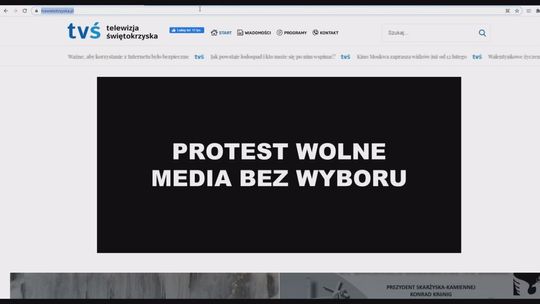 „Media bez wyboru” - protest mediów w Polsce