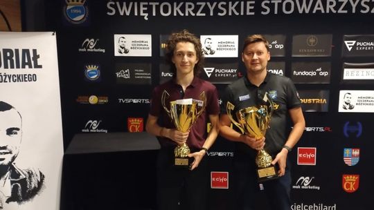 Mistrz Europy Karol Skowerski zwycięzcą XV Memoriału Szczepana Różyckiego – INDUSTRIA Grand Prix Gór Świętokrzyskich w Bilard . Fotel dla syna Mistrza Polski