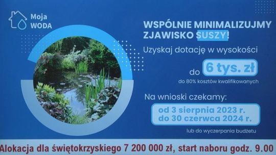 „Moja Woda” – wsparcie działań realizowanych przez WFOŚiGW dla każdego