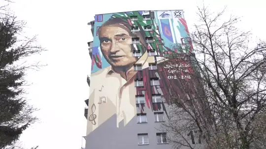 Mural na cześć twórcy Genowefy Pigwy