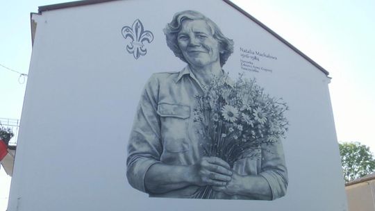 Mural upamiętniający harcerkę w Łopusznie odsłonięty