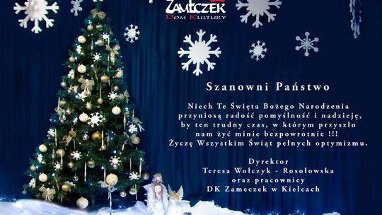 Muzyczna kartka świąteczna DK Zameczek dla mieszkańców