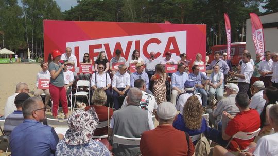 Na Świętokrzyską Ibizę przyjechali przedstawiciele Lewicy by porozmawiać z wyborcami o swoim programie