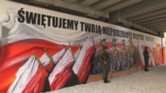 Na ul. Żytniej w Kielcach powstał mural przedstawiający Pomnik Legionów
