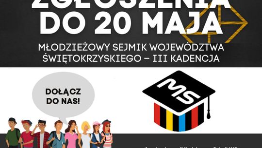 Nabór do młodzieżowego Sejmiku Województwa Świętokrzyskiego przedłużony do 20 maja