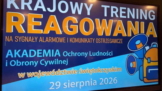 Nauczmy się sygnalizacji alarmowej. W sobotę będzie okazja