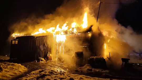 Niespokojna noc w Górkach w gminie Bliżyn