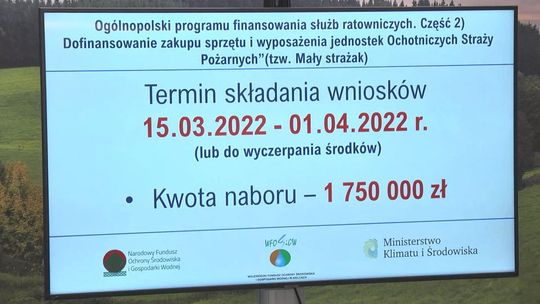 Ochotnicze Straże Pożarne mogą starać się o dofinansowanie na zakup sprzętu