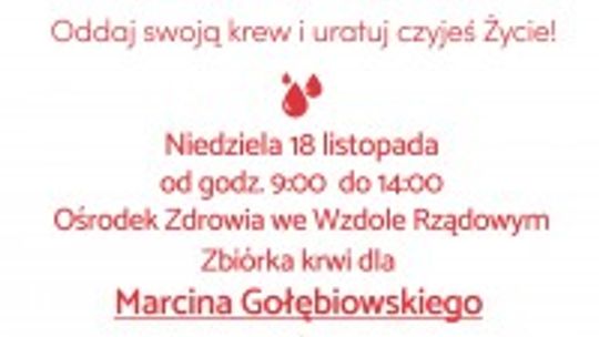 Oddaj swoją krew i uratuj czyjeś życie!