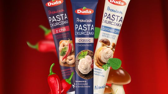 Pierwsza w Polsce pasta z kurczaka w tubce od marki Duda już w sprzedaży