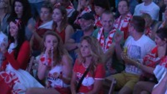 Piłkarskie emocje na Rynku w Kielcach