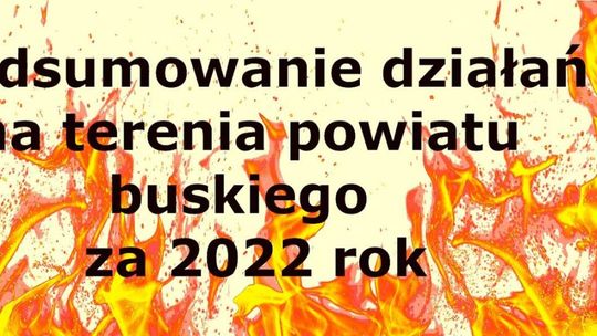 Podsumowanie 2022 roku buskich strażaków