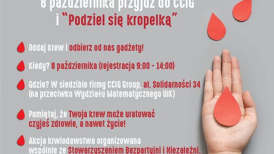 "Podziel się Kropelką” i uratuj życie drugiemu człowiekowi