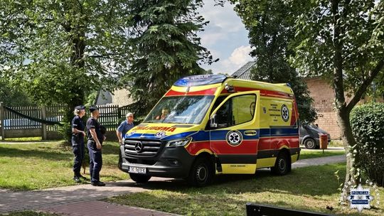 Policja pomogła chorej kobiecie