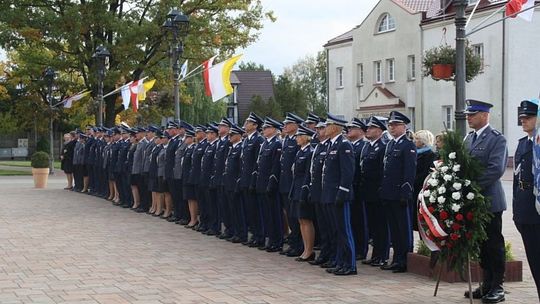 Policjanci w Ostrej Bramie