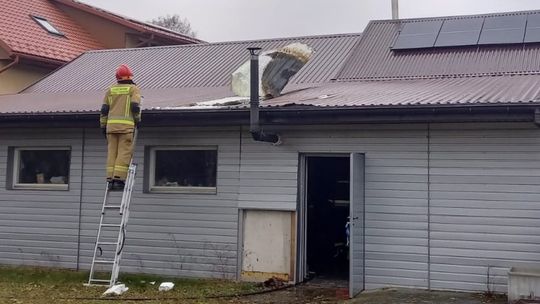 Pożar budynku gospodarczego w Tarnawie