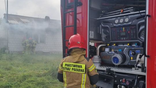 Pożar budynku mieszkalnego