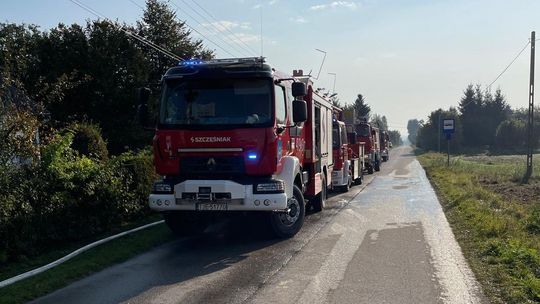 Pożar budynku mieszkalnego w  Sędziszowie