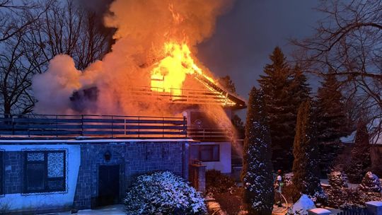 Pożar domu w Suchedniowie