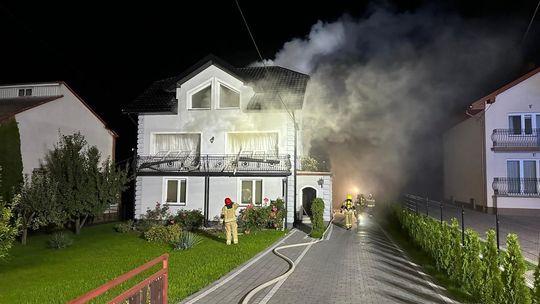 Pożar kotłowni budynku mieszkalnego w miejscowości Małogoszcz