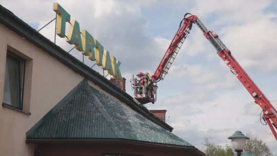 Pożar na terenie tartaku w Suchedniowie. Duże straty