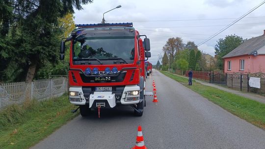 Pożar stodoły w Lipowym Polu