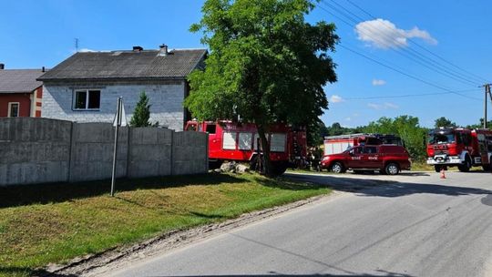 Pożar w budynku mieszkalnym w miejscowości Stawy