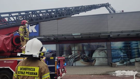 Pożar w centrum handlowym. Szybka reakcja służb