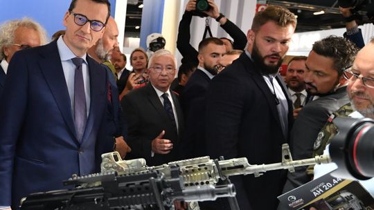 Premier Mateusz Morawiecki na MSPO 2022