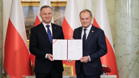 Prezydent Andrzej Duda powołał Donalda Tuska na premiera, a także ministrów jego rządu