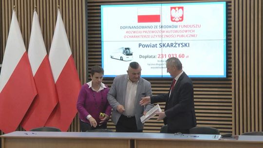 Przewozy autobusowe z dofinansowaniem, również w powiecie skarżyskim