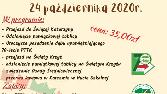 PTTK zaprasza na wycieczkę z okazji 70-lecia 
