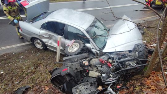 Quad zderzył się czołowo z samochodem