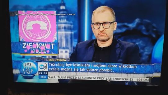 Rzecznik kieleckich wodociągów w "Szkle kontaktowym" TVN24