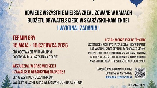 Skarżysko-Kamienna zaprasza do gry miejskiej o Budżecie Obywatelskim